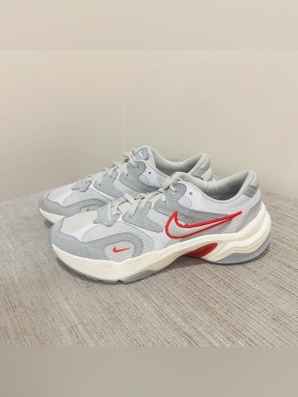Nike Wmns AL8 Wolf Grey Picante Red Size 10 US IB3952-003 Running Shoes Sneaker
